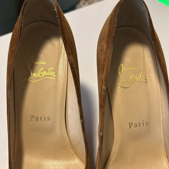 Christian Louboutin suede platform heels, GUC - Picture 7 of 7